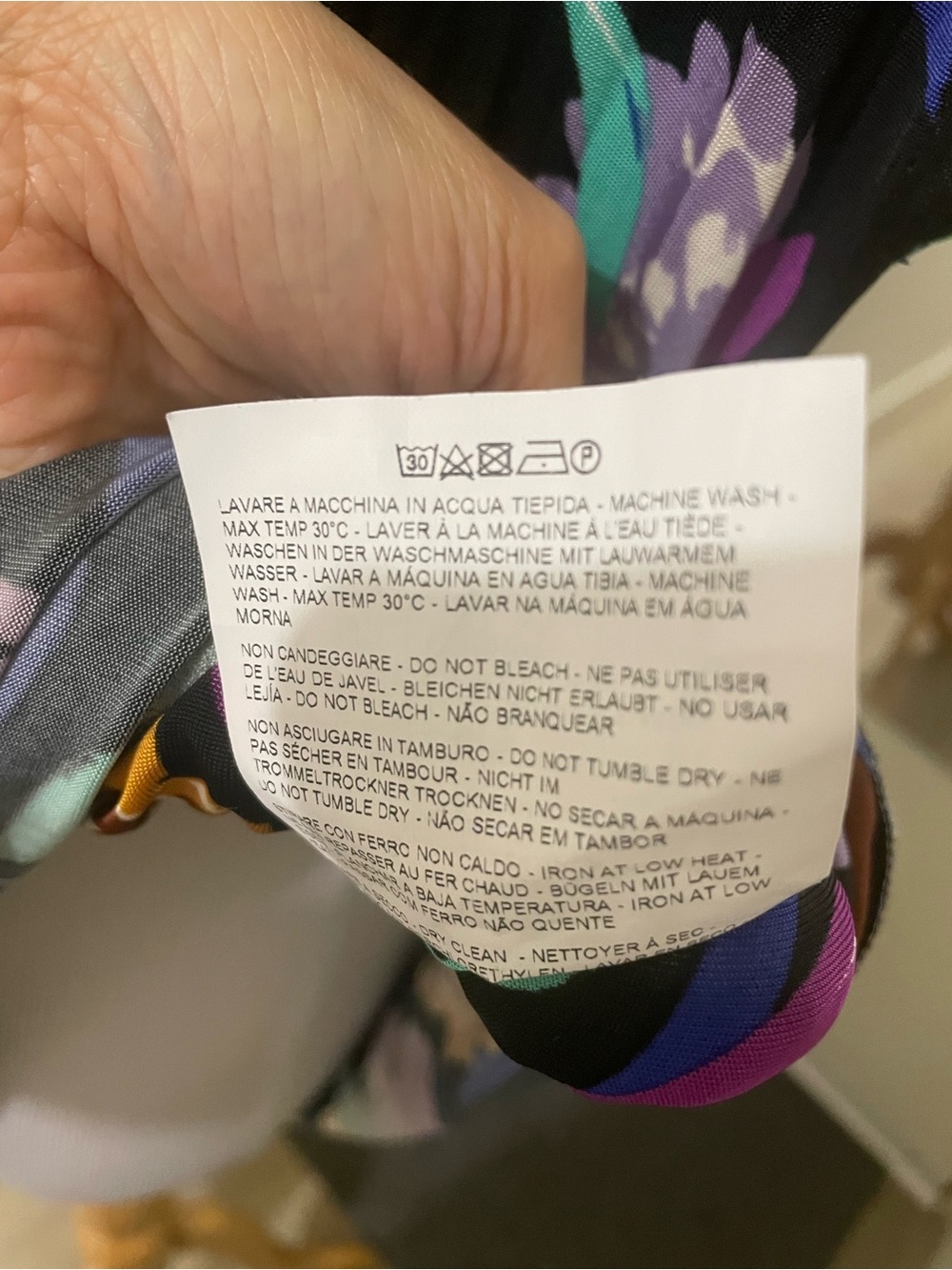 Etro Black Maxi Dress with Purple, Teal & Gold Floral Print - Picture 11 of 11